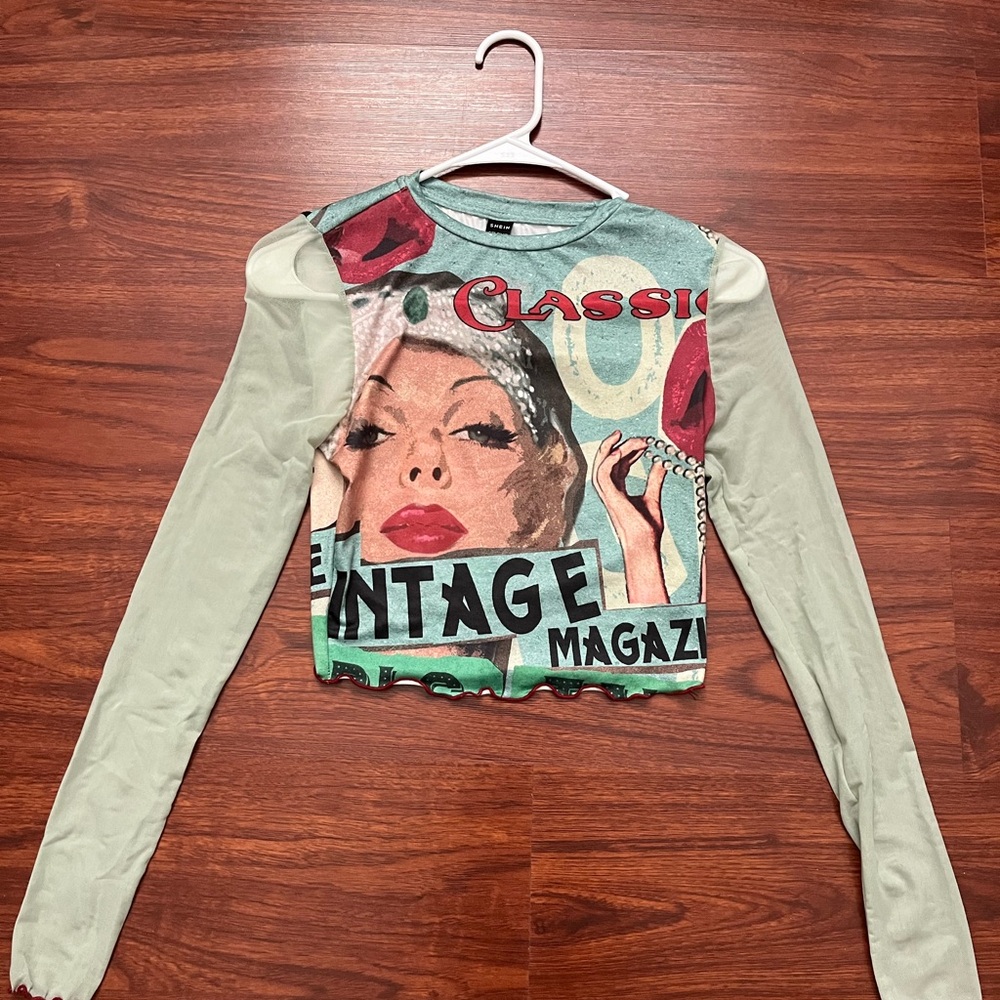 Vintage Graphic Long Sleeve Matching Set
